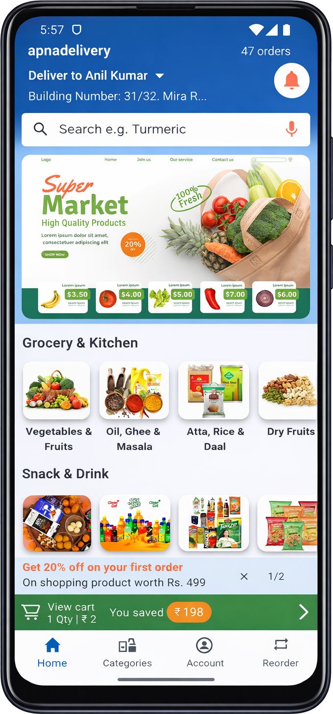 Apna Delivery App Screenshot 1